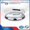 Adjustable Stainless steel pot lid for frying pan